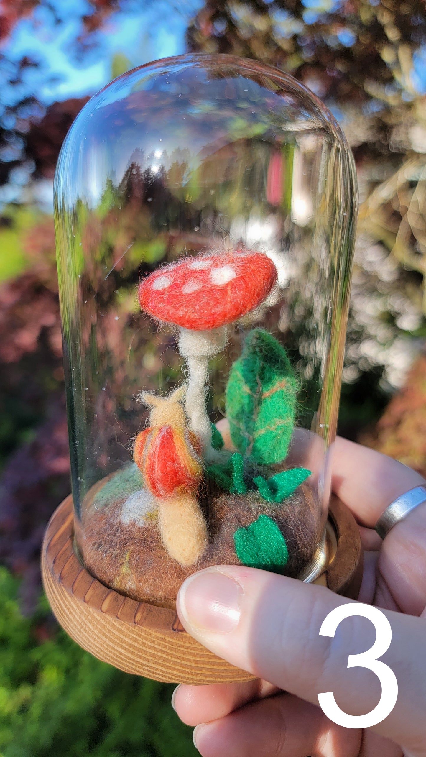 Sunrise felt terrariums