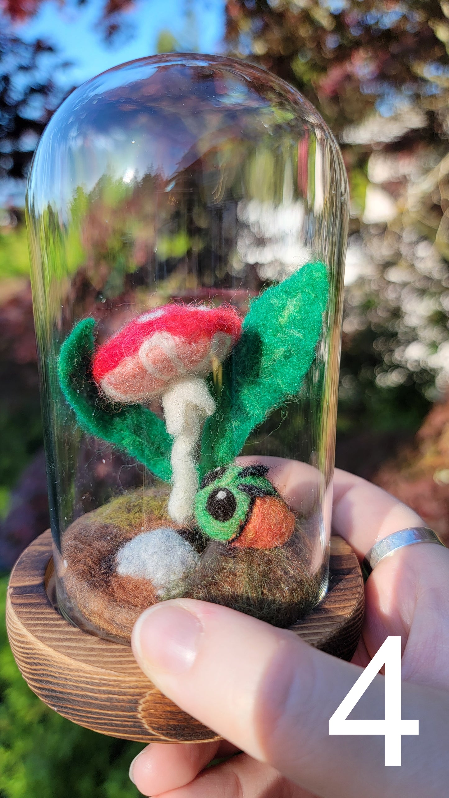 Sunrise felt terrariums