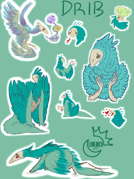 Drib Sticker Sheet