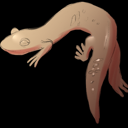 Translucent Tan Lizard Sticker