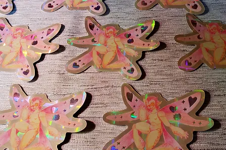 Dixie Sparkly Fairy Sticker