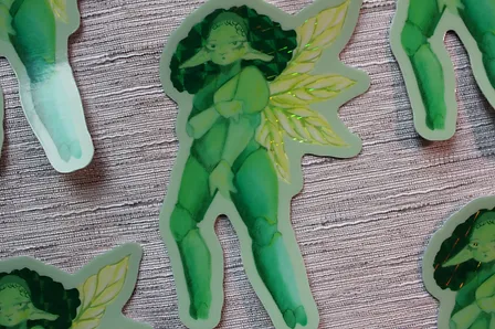 Tera Sparkly Fairy Sticker