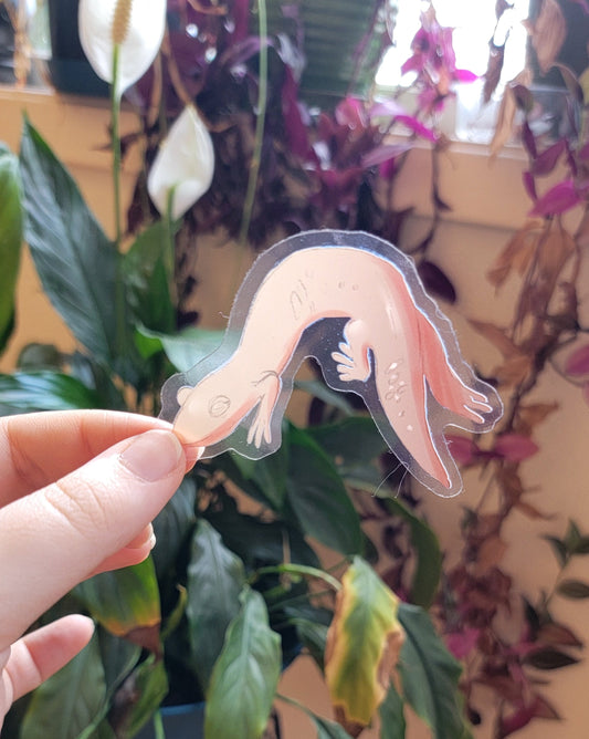 Translucent Tan Lizard Sticker