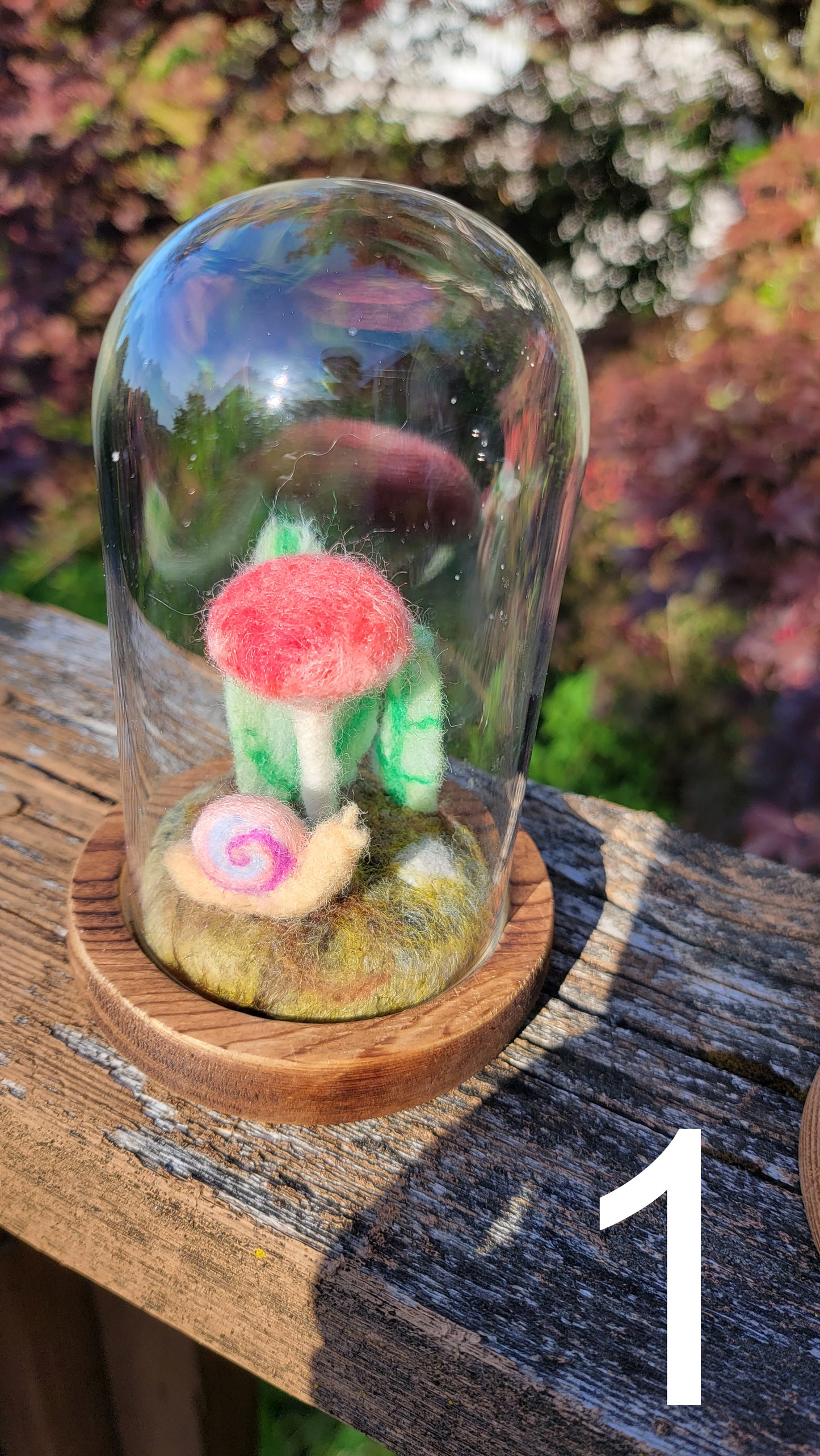 Sunrise felt terrariums