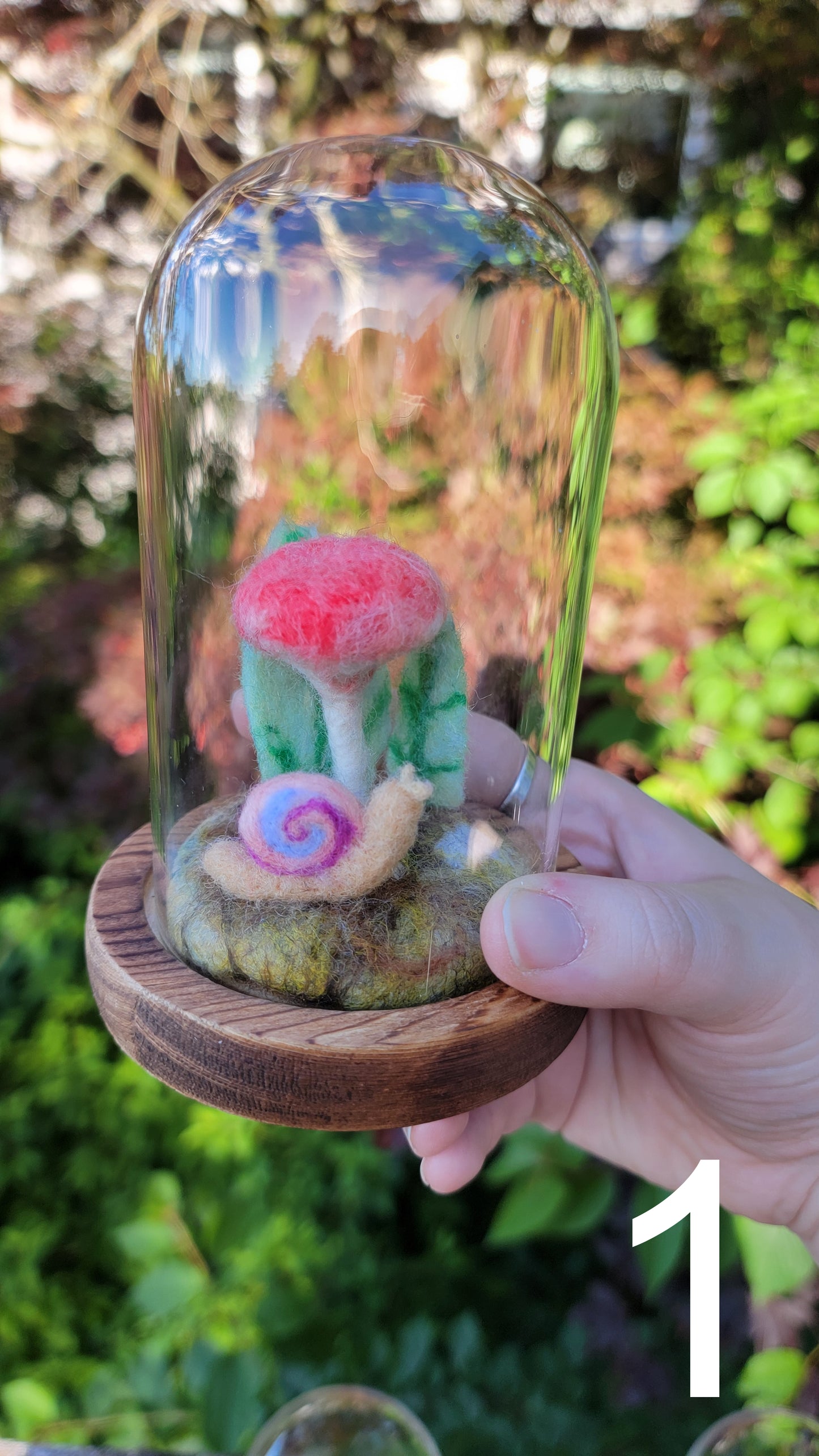 Sunrise felt terrariums