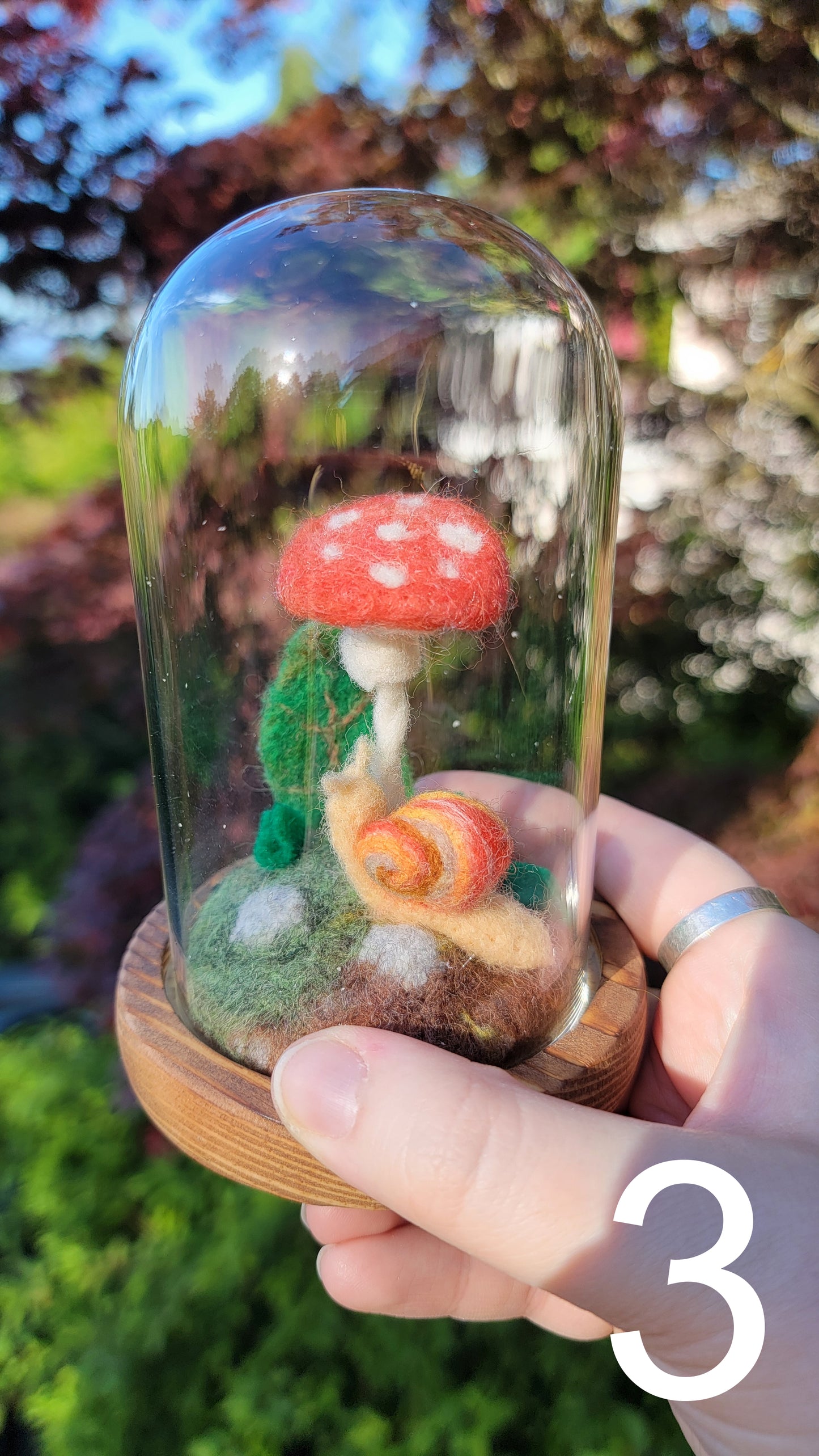 Sunrise felt terrariums