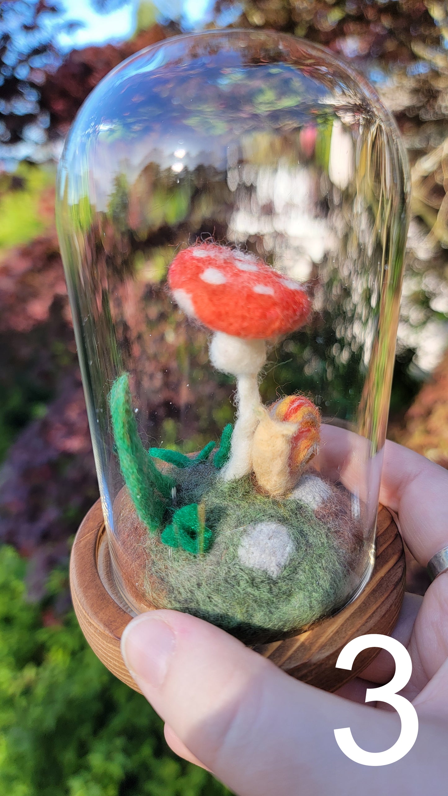 Sunrise felt terrariums