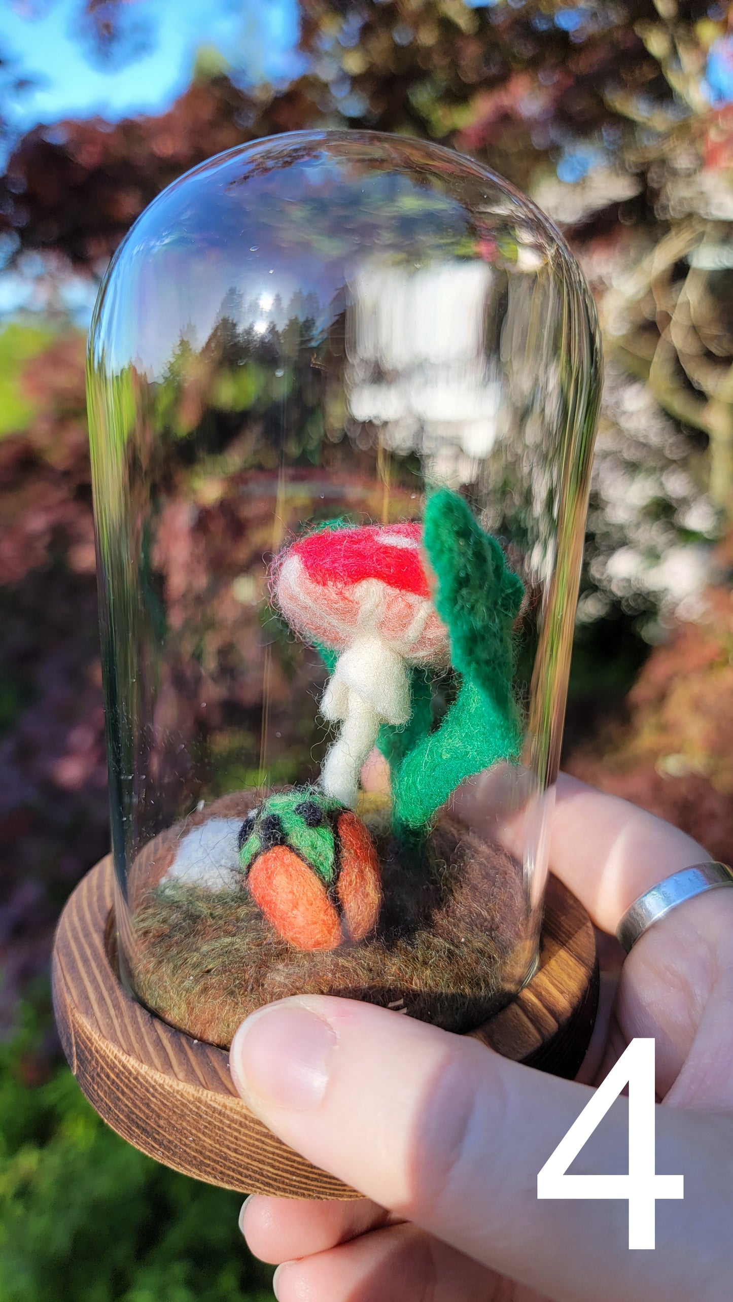 Sunrise felt terrariums