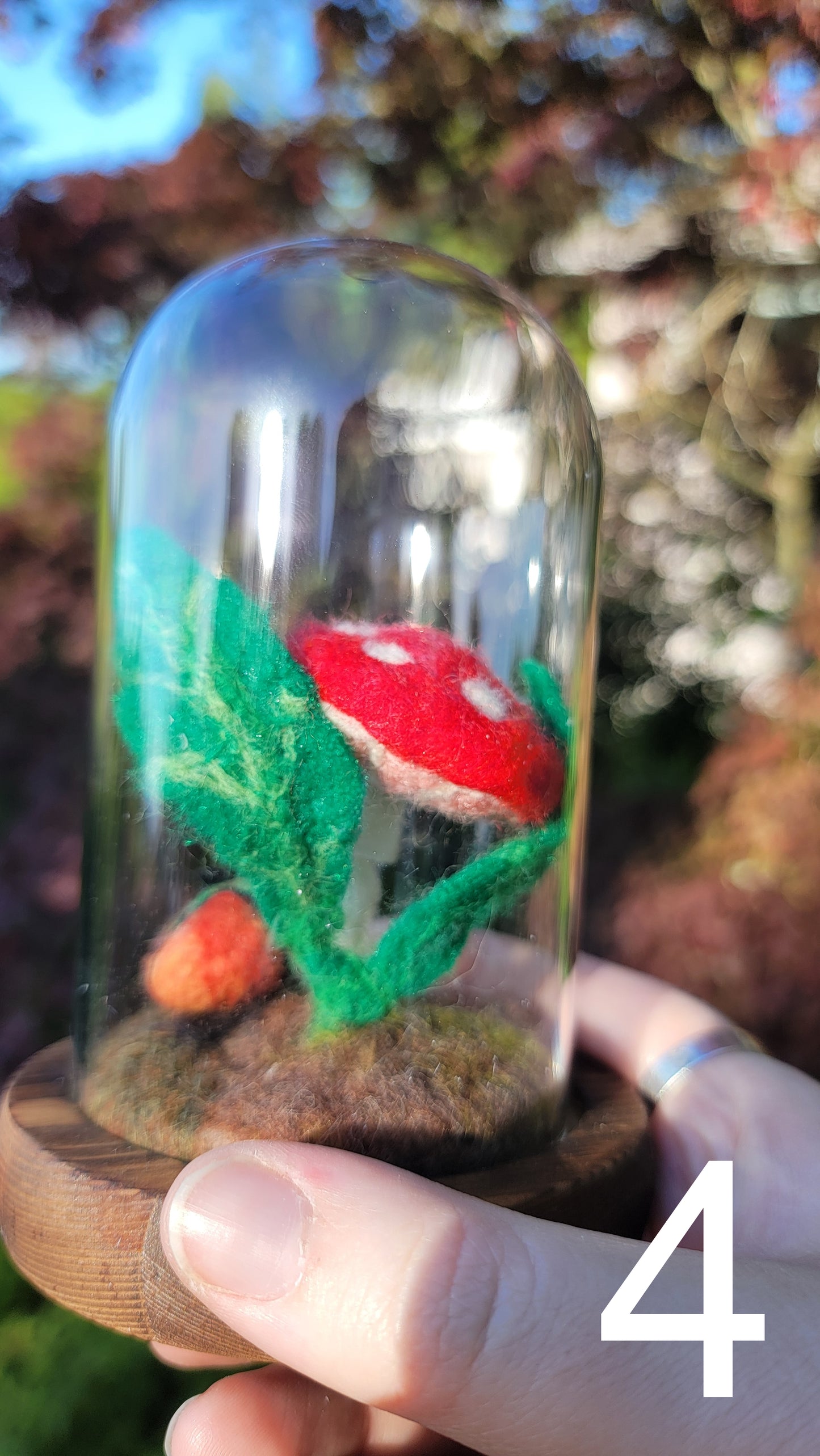 Sunrise felt terrariums