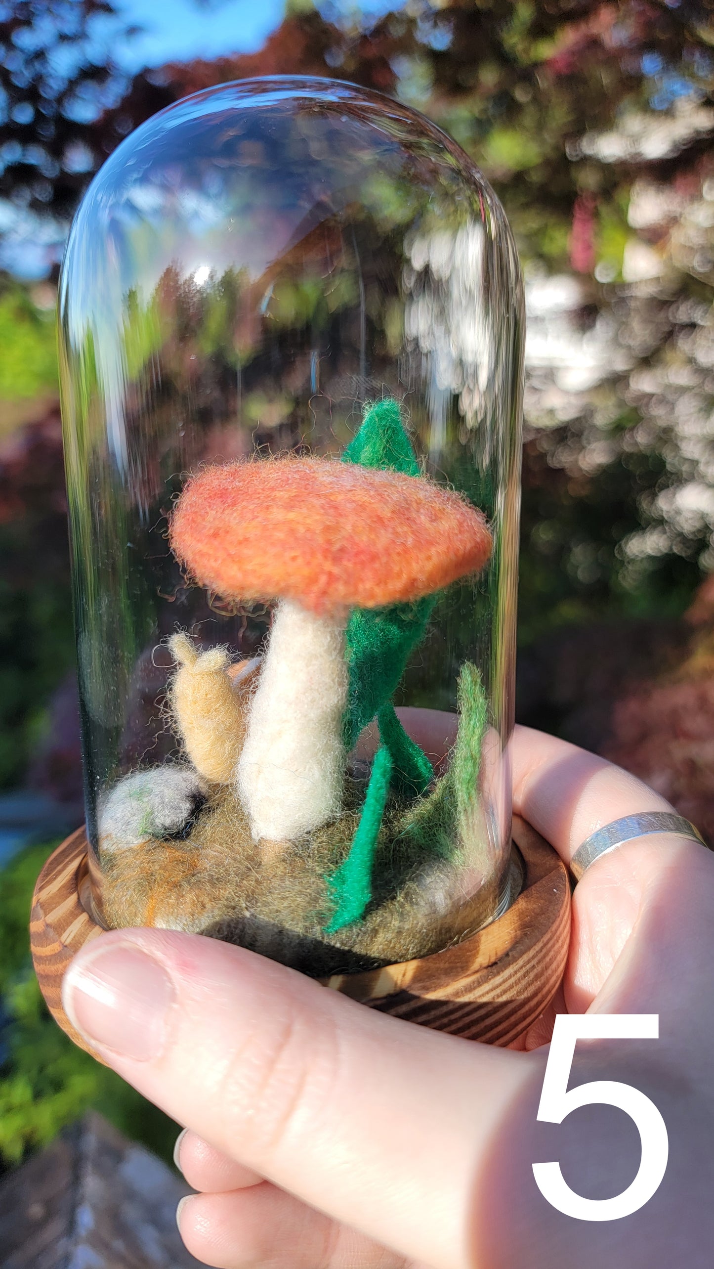 Sunrise felt terrariums