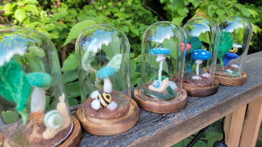 Seagrass felt terrariums