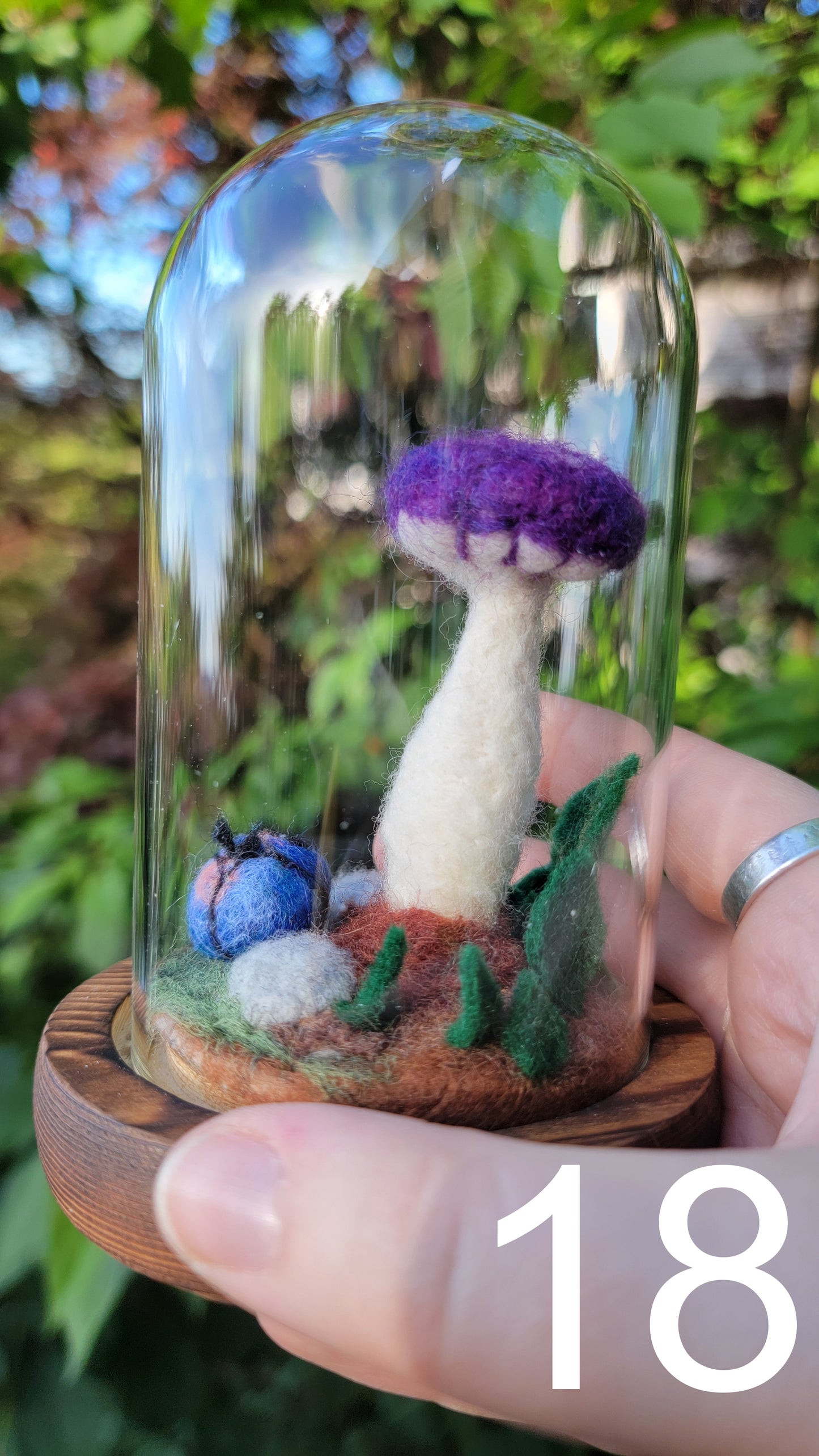 Cupid felt terrariums