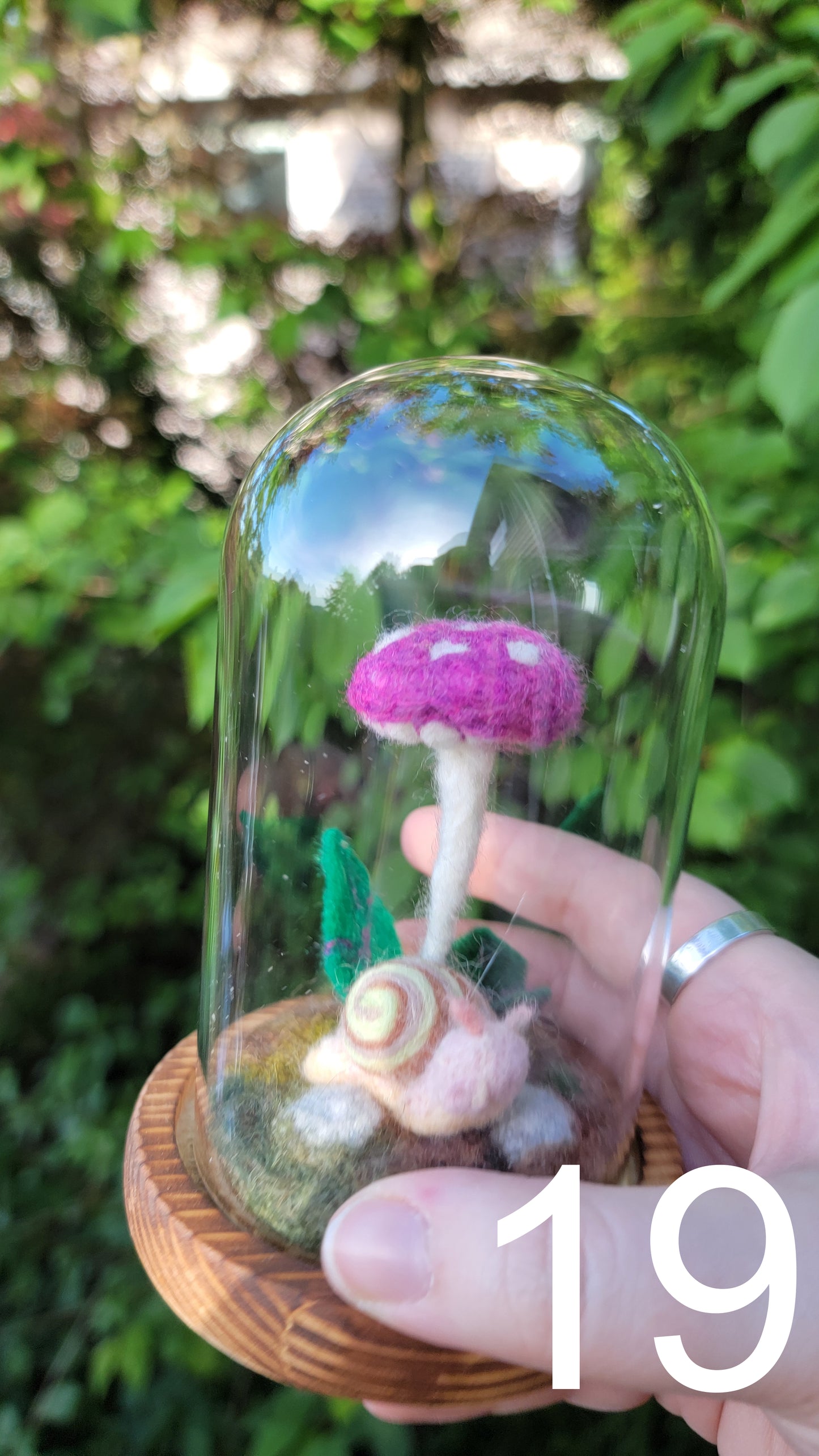 Cupid felt terrariums