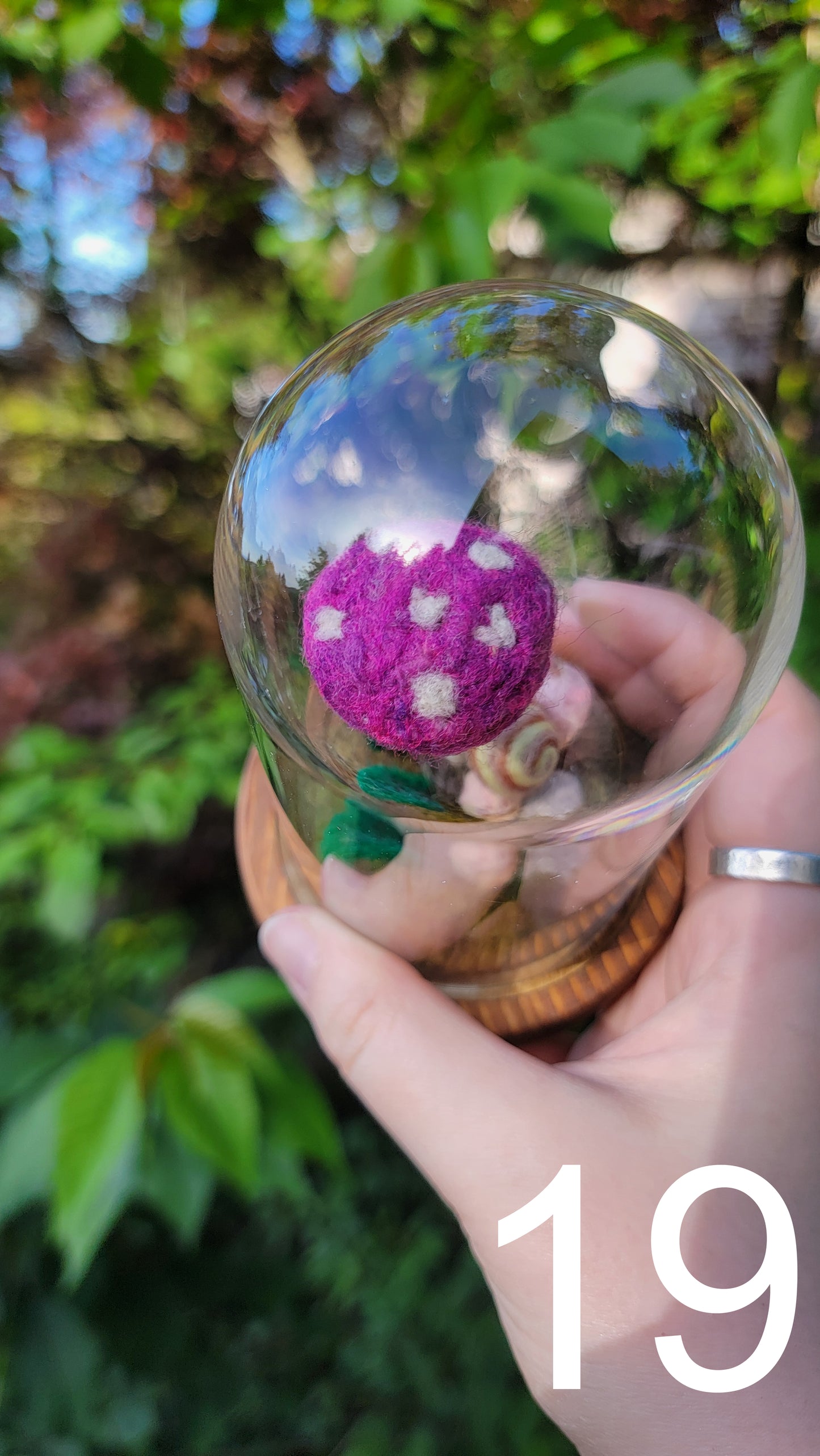 Cupid felt terrariums