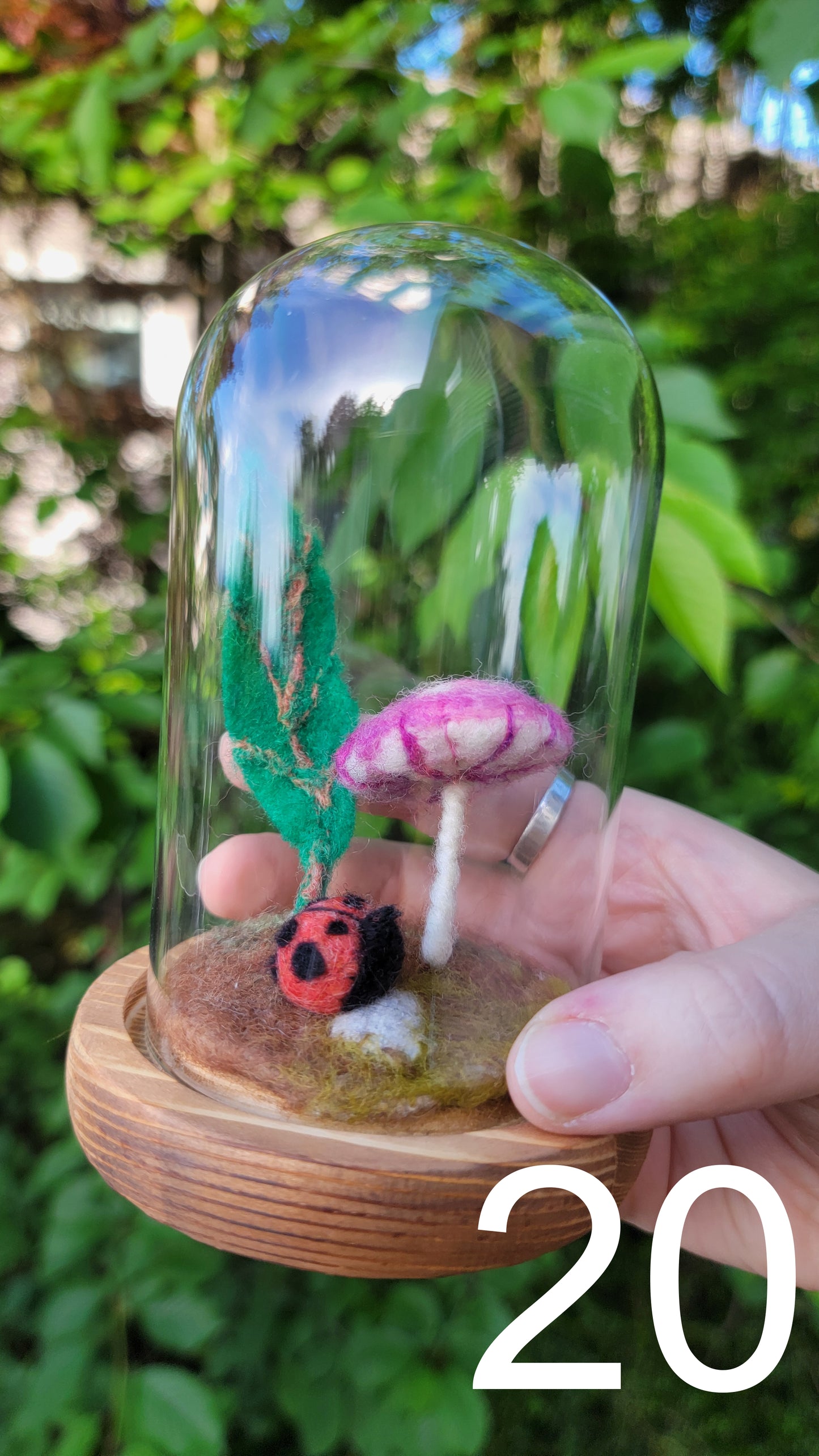 Cupid felt terrariums