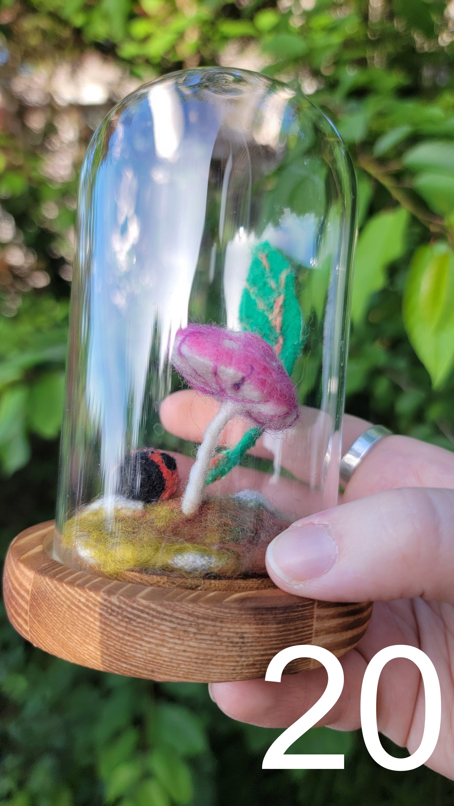 Cupid felt terrariums