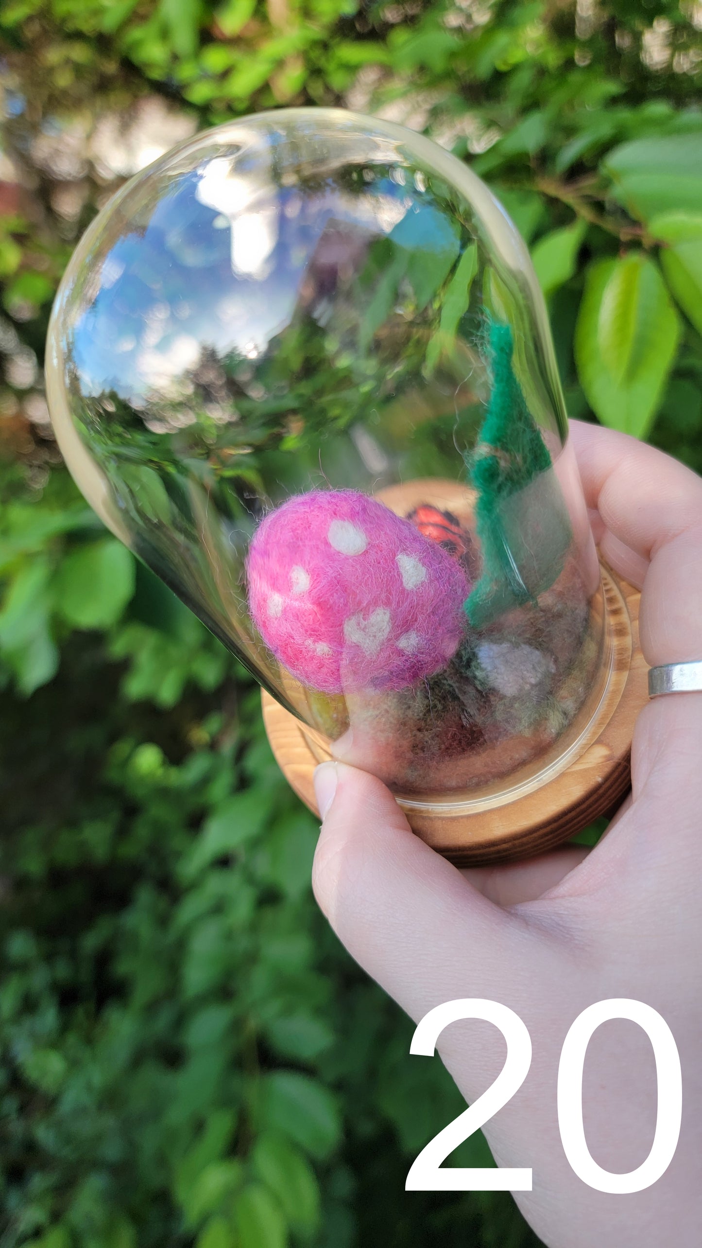 Cupid felt terrariums